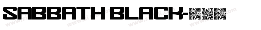 Sabbath Black字体转换 Sabbath Black字体转换